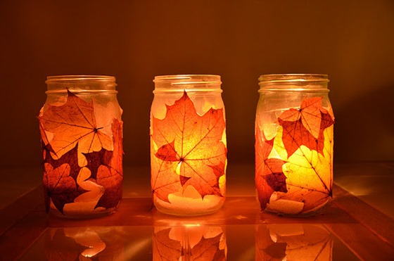 fall-leaves-mason-jar-candle-holders